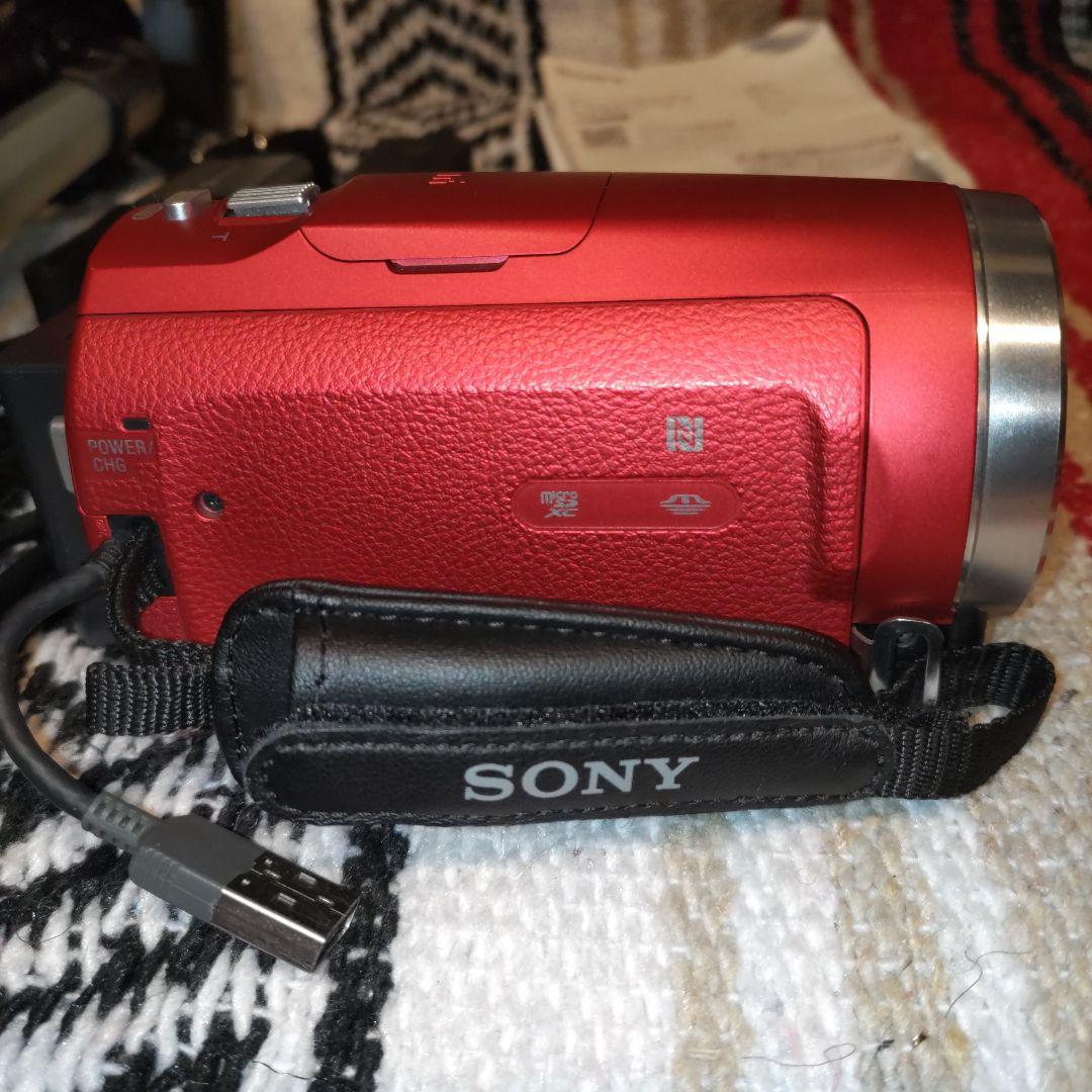 Sony デジタルHD HDR-CX680 ビデオカメラ レッド .SD