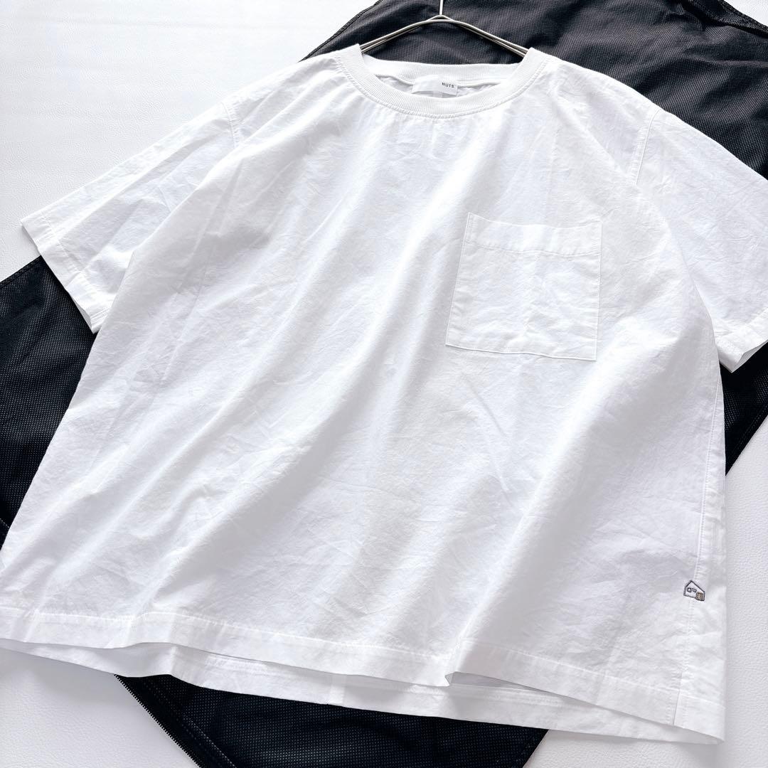 【HUIS ハウス】遠州織物 タイプライタークロス 半袖ポケット付 Tシャツ