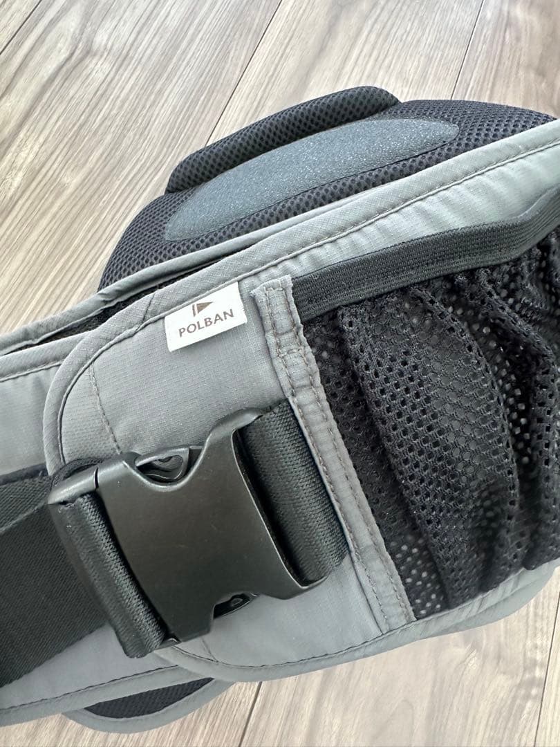 ポルバン ヒップシート シングルショルダー セット 抱っこ紐 グレー 美品