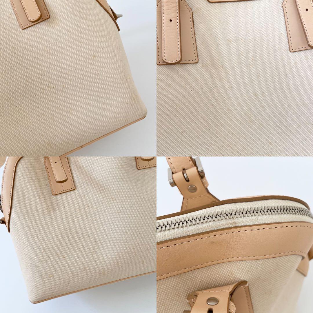 美品　Burberry キャンバス　ノバチェック　ミニボストンバッグ　ハンド