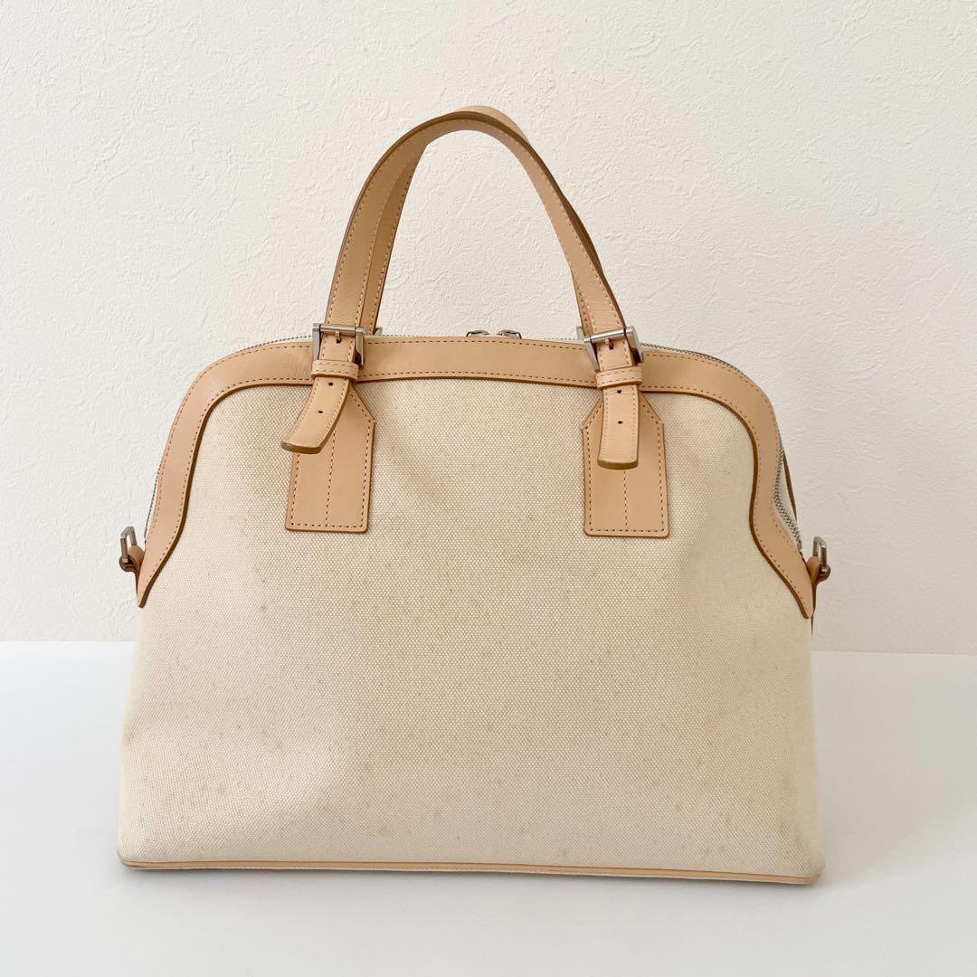 美品　Burberry キャンバス　ノバチェック　ミニボストンバッグ　ハンド