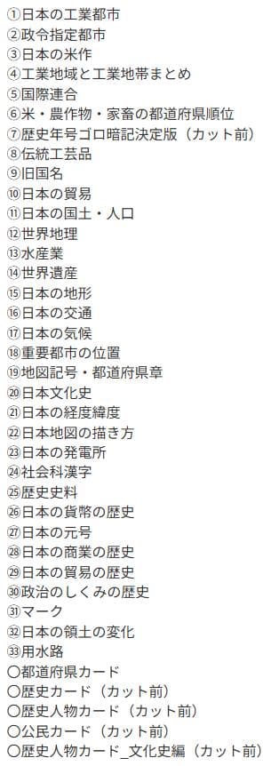 【３万円値下げ】中学受験暗記カード等　全部入り（算数・国語・理科・社会）