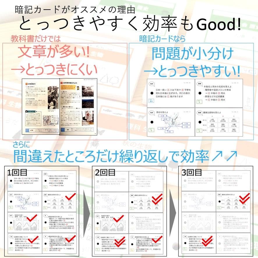 中学受験【6年上 理科 全セット1-17回】暗記カード 予習シリーズ 組分け