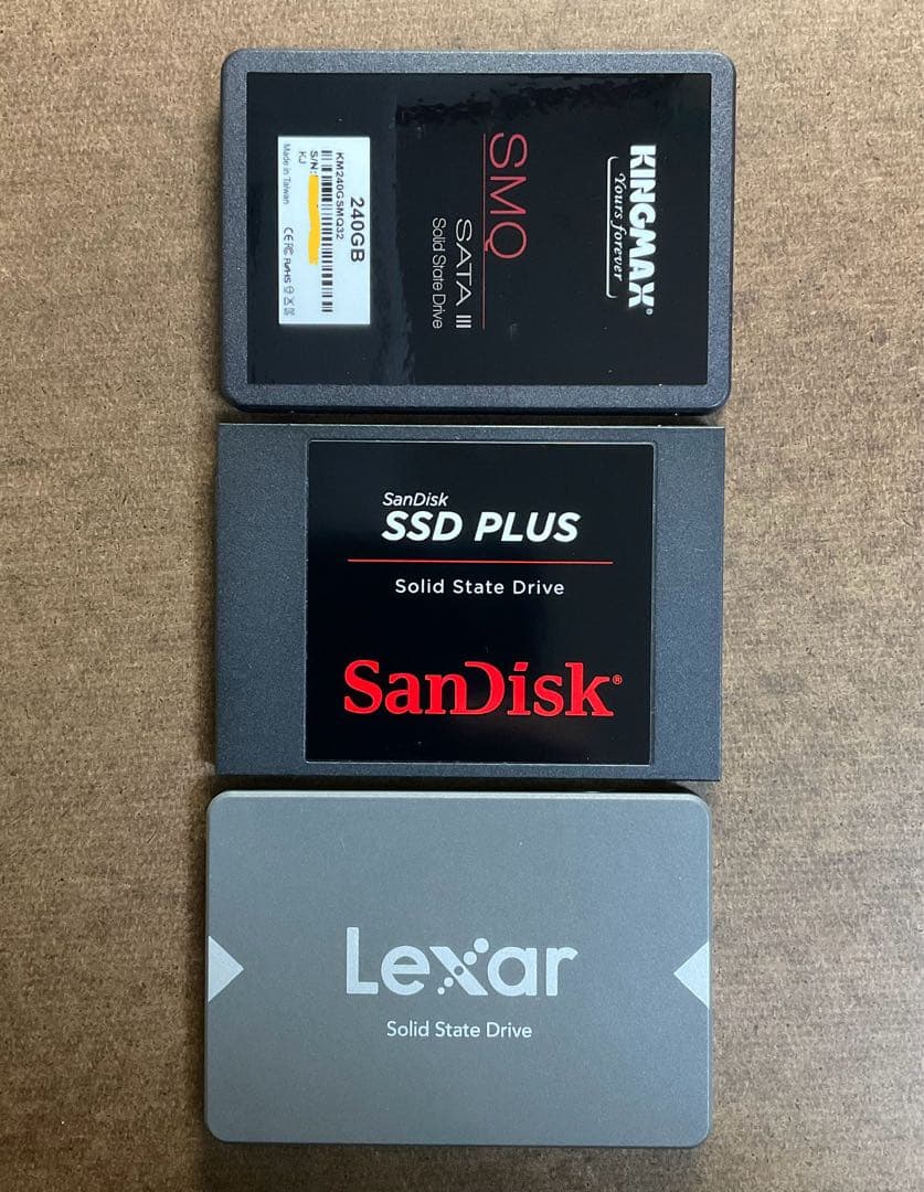 2.5インチ SATA SSD 3個セット