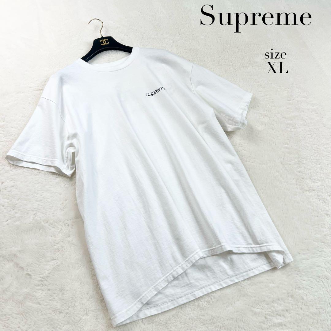 23AW【シュプリーム】ニューヨークシティTシャツ☆両面ロゴ☆ホワイト☆XL