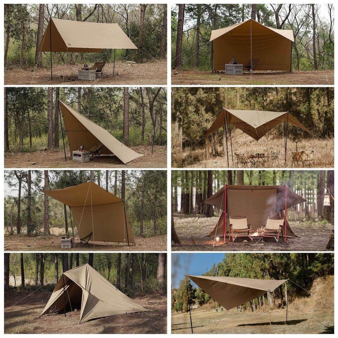 GOGlamping HENGEN スクエア タープ 正方形 レクタタープ TC