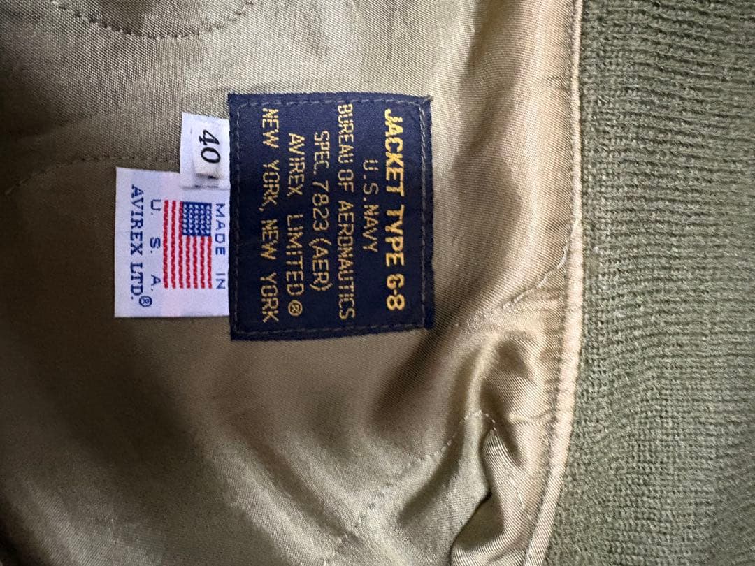 AVIREX G-8 （WEP）フライトジャケット MADE IN USA