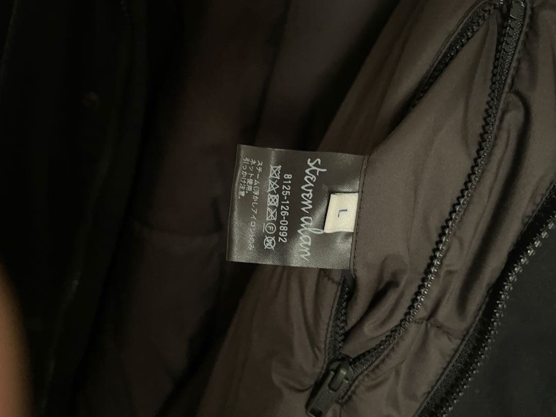 steven alan　パデットスタンドコート　黒