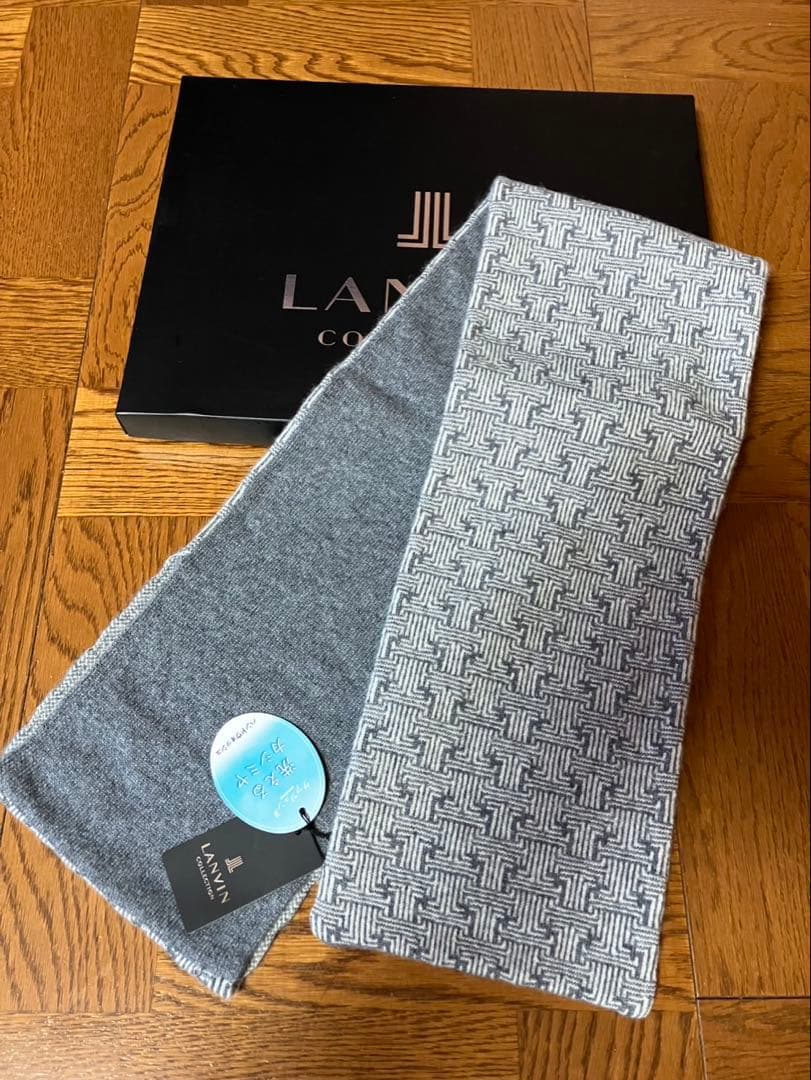 【新品】ランバンコレクション　カシミヤ　スカーフ　ストール　マフラー　男女兼用