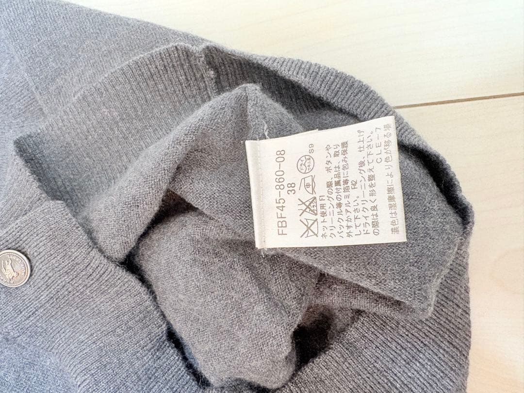 BURBERRY グレー カーディガン 38