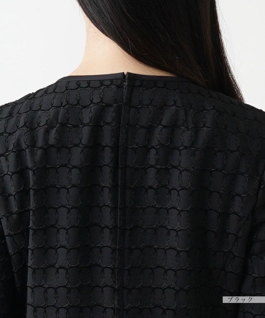 【新品】定価88,000円　レリアン　フォーマルワンピース　ブラック17＋