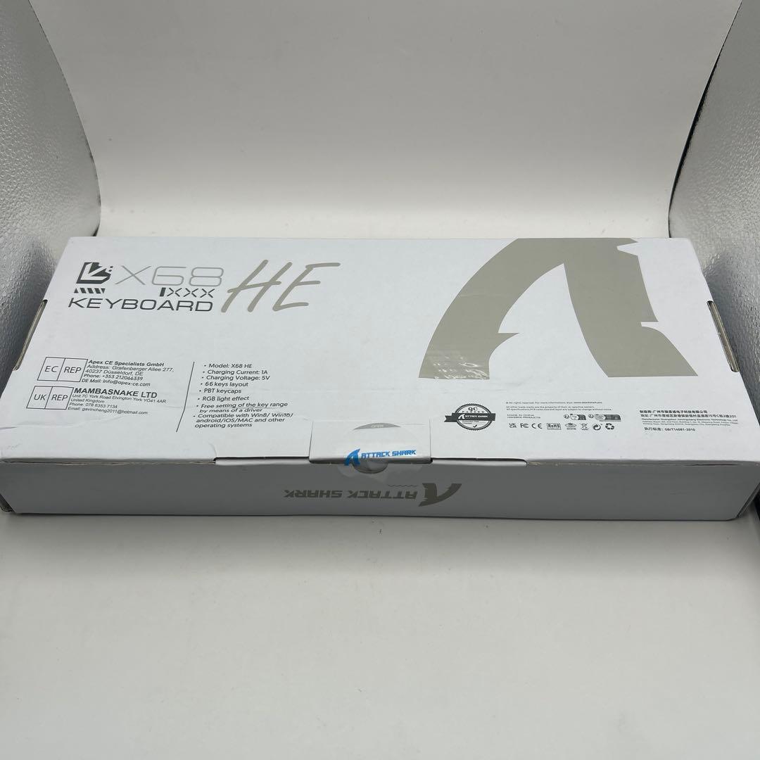 【新品未開封】ATTACK SHARK X68HE RGB ラピッドトリガー