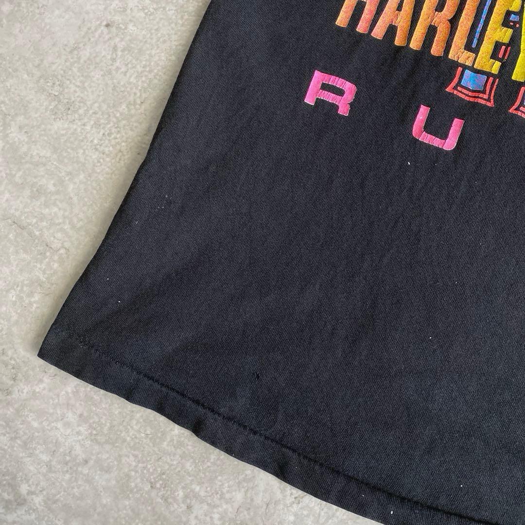 90s ハーレーダビッドソン イーグル ゴーグル Tシャツ USA製 黒 L