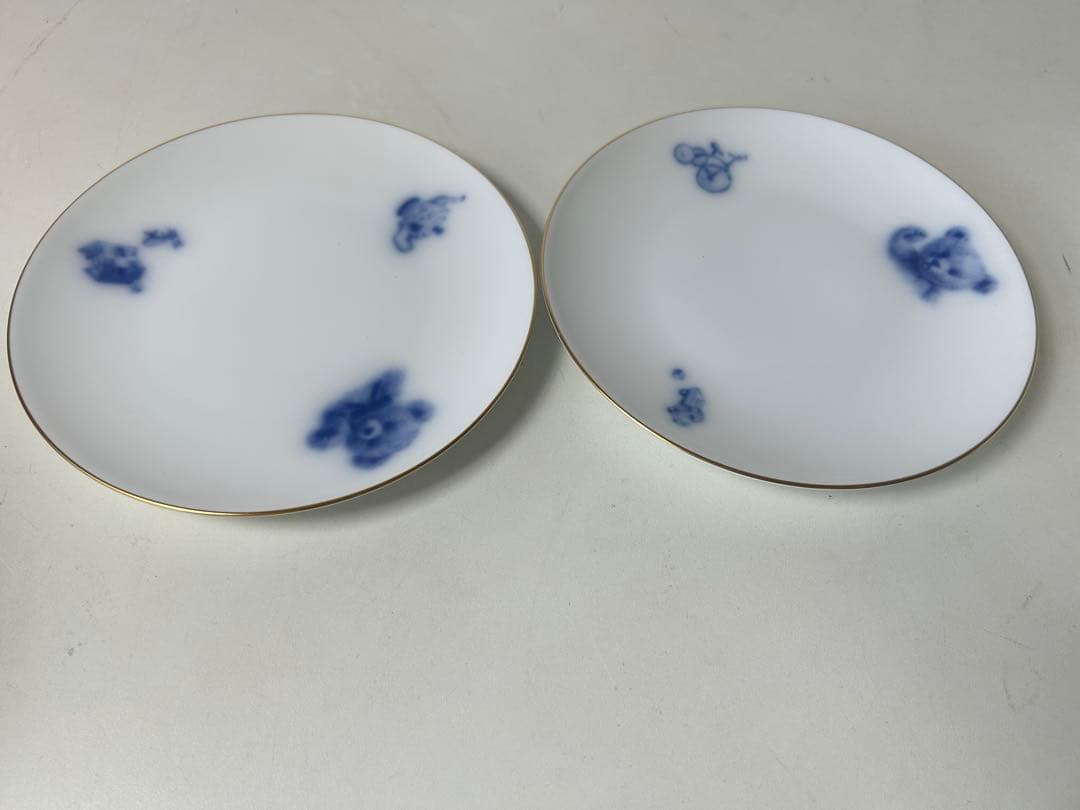(新品　未使用 )大倉陶園　テディベア　2枚セット