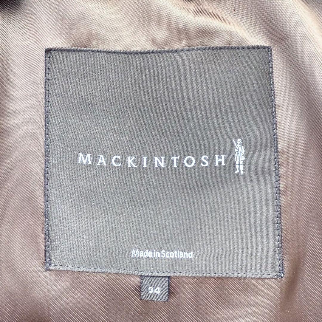新品 MACKINTOSH カシミヤ混ステンカラーコート フード取り外し可 34