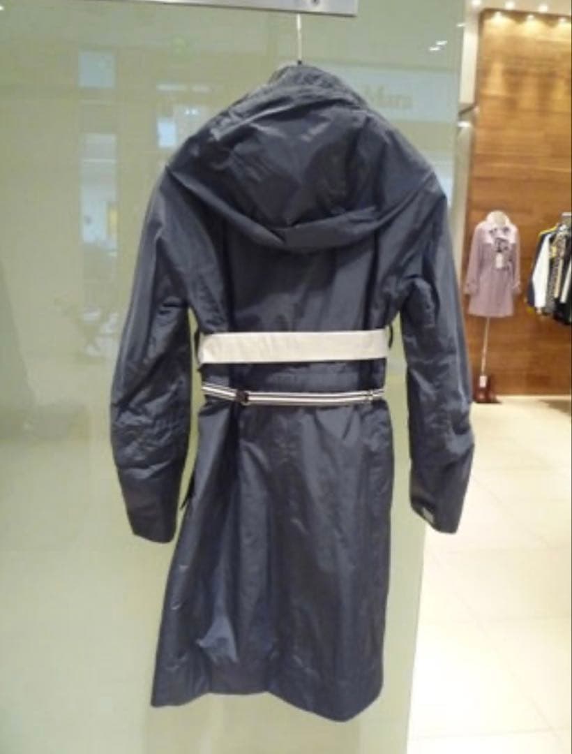 'S Max Mara リバーシブル ネイビー スプリングフードコート