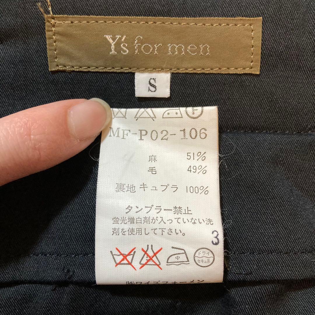 Y's for men セットアップ スーツ リネン ウール ブラック S