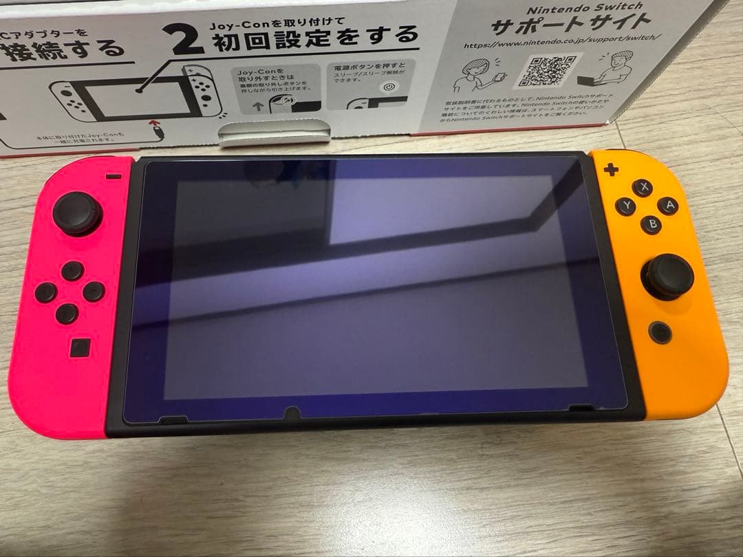 【動作確認済み】 Switch ネオンピンク ネオンオレンジ カービィ ケース付