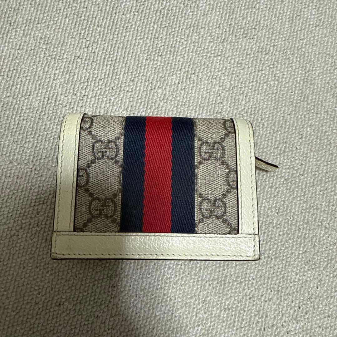 9z GUCCI オフィディア GGマーモント 二つ折り財布 コンパクト