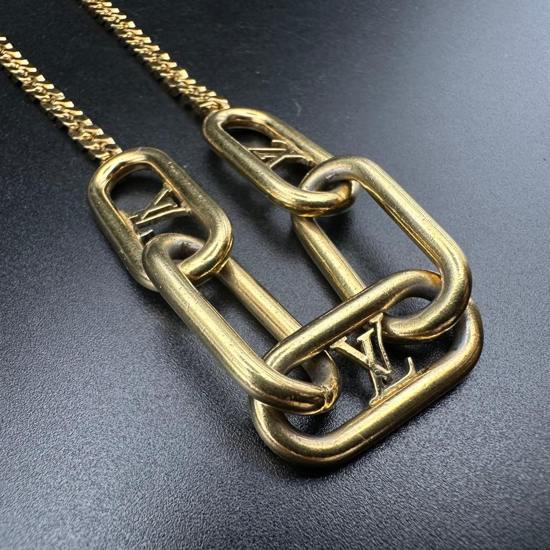 極美品✨　ルイヴィトン　ネックレス　M00324　ロゴ　刻印　1590