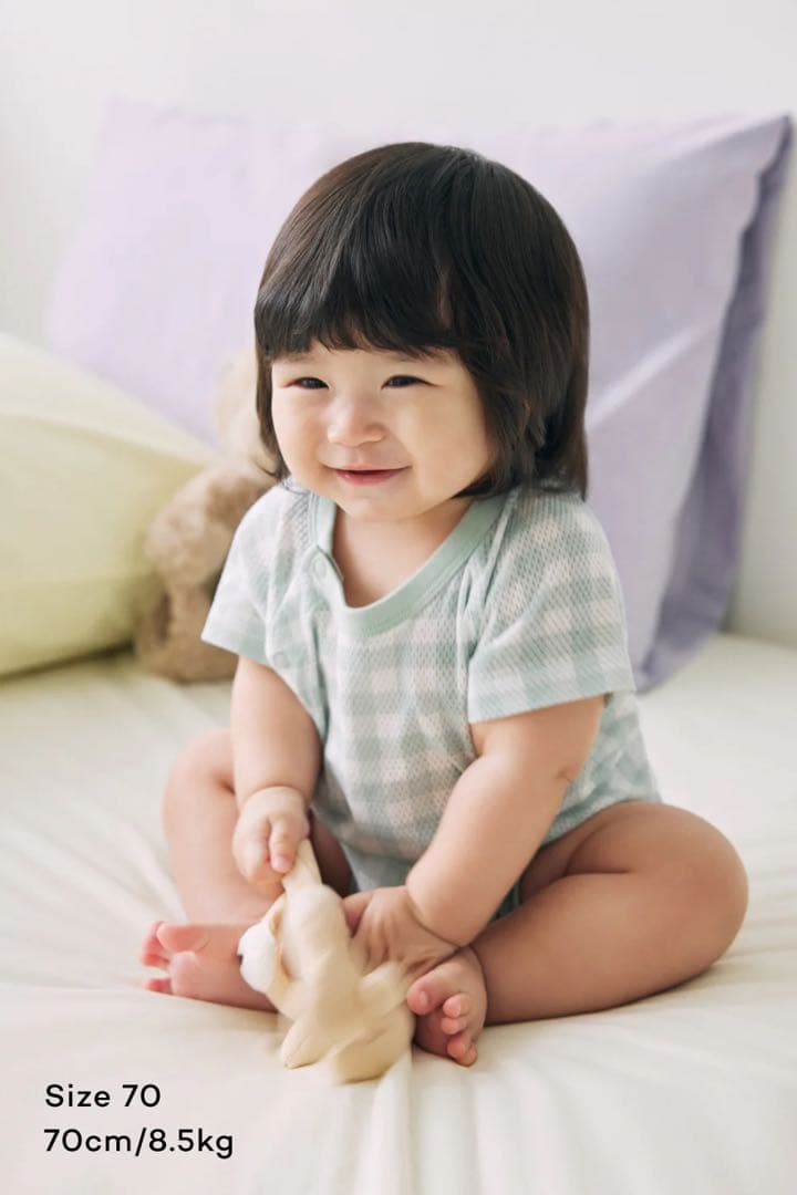 Konny コニー コットンメッシュボディスーツ 60cm 5枚セット
