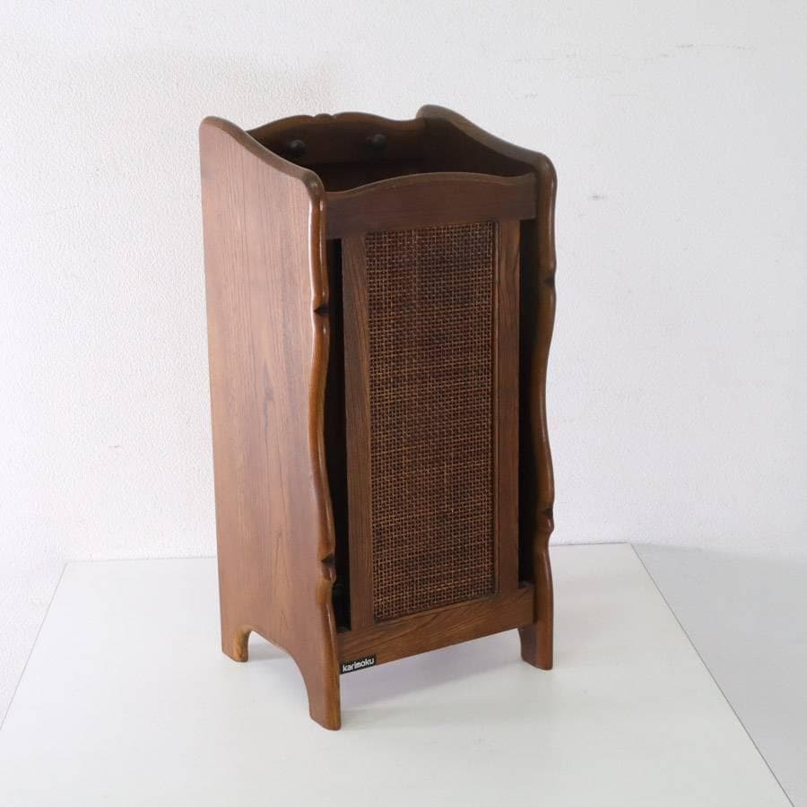 カリモク家具 コロニアル 傘立て アンブレラスタンド 籐編み クラシカル家具