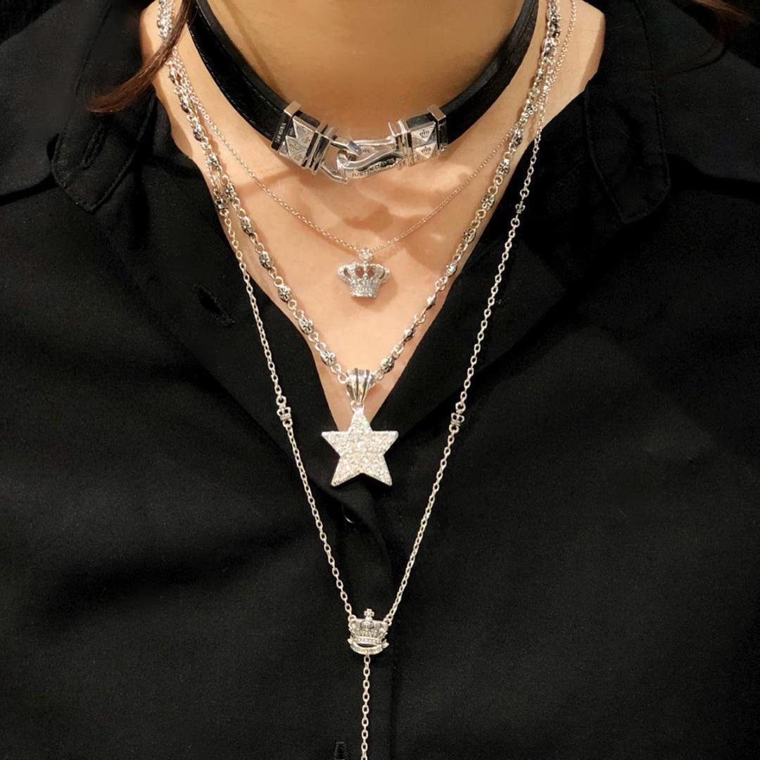 定価5万★Justin Davis スターネックレス ペンダント（クリア）