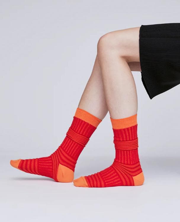 2足セット 新品 CFCL GARTER RIB SOCKS 3 23～25cm