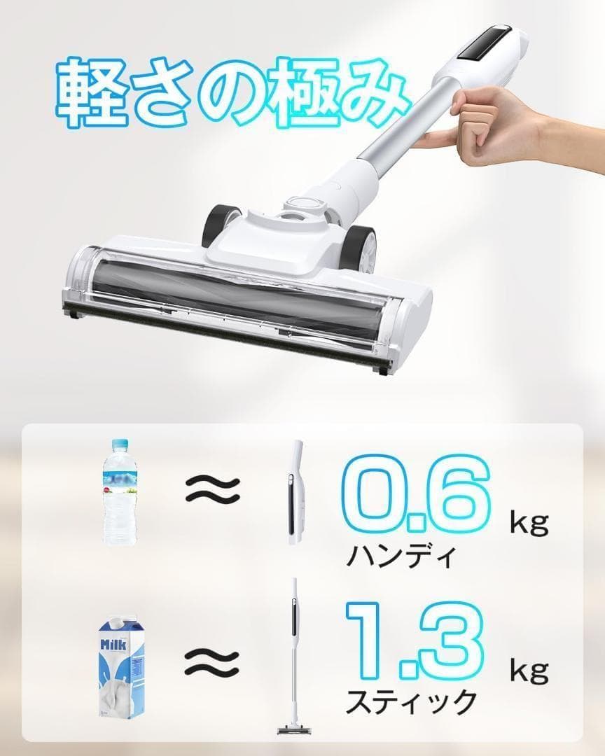⭐️新品未使用⭐️掃除機 コードレス 55KPa超強力吸引&自立式 サイクロン