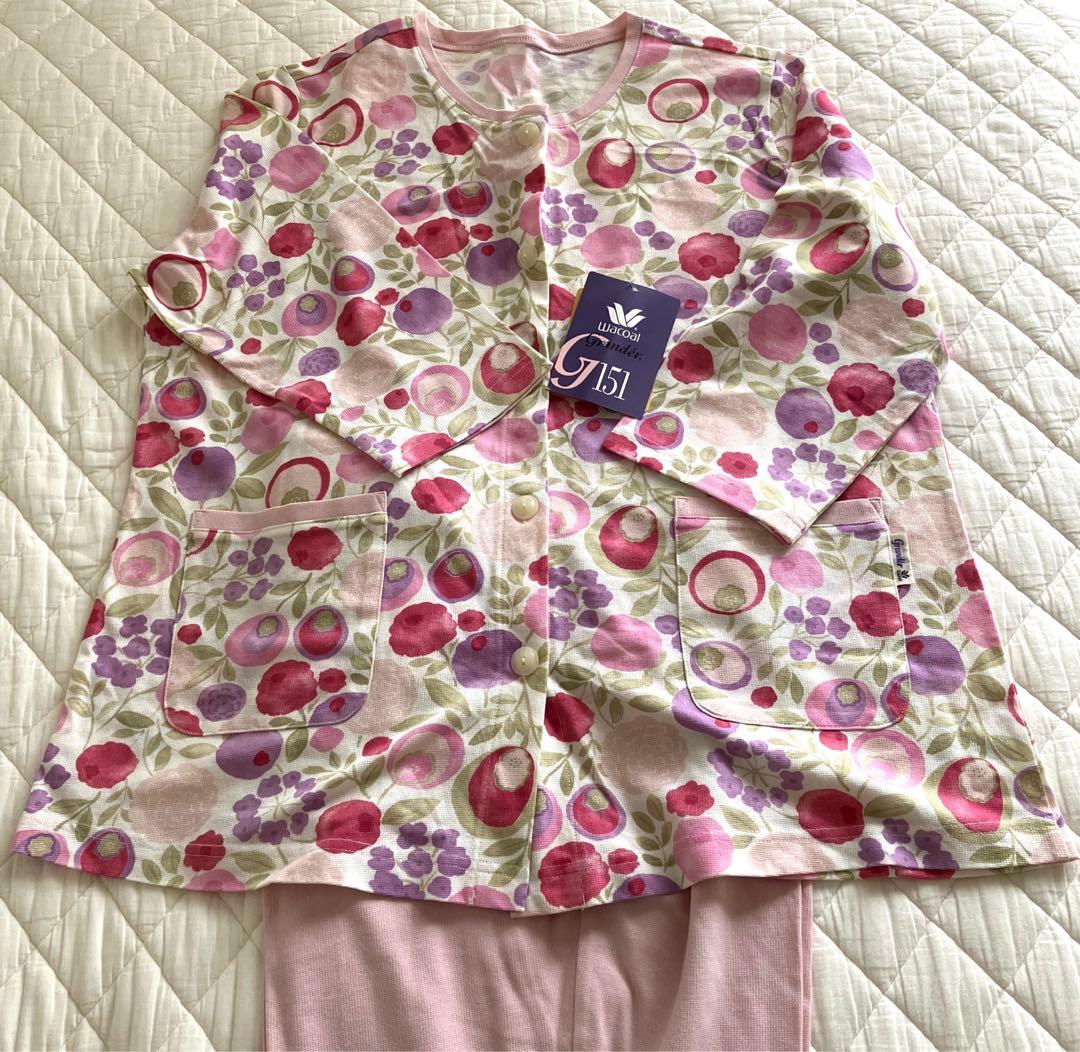 【未使用品】ワコール　グランダー　花柄パジャマ（7分袖・ロングパンツ）