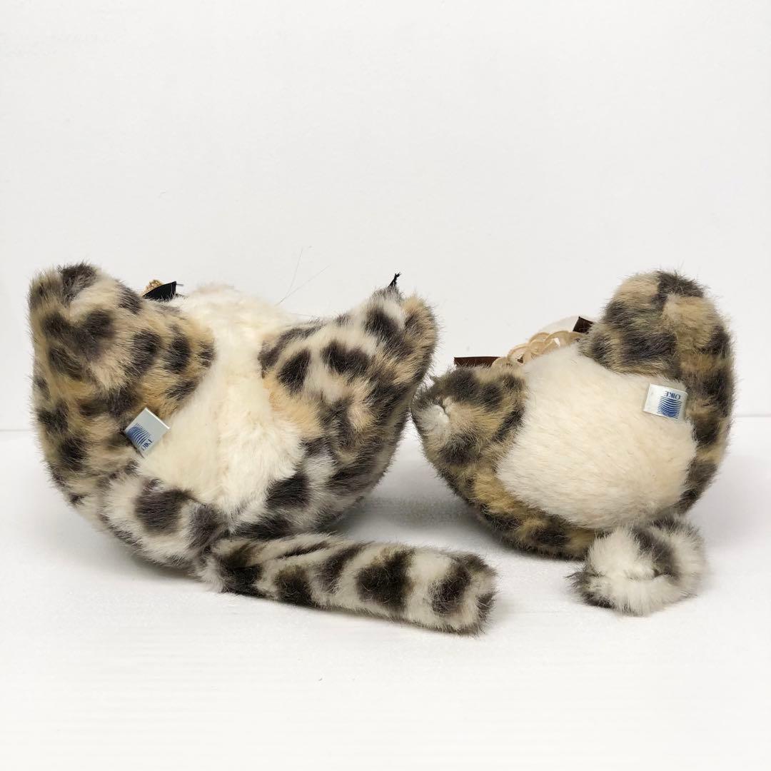 オオイケ OIKE ぬいぐるみ ヒョウ柄 ねこ 希少 レトロ ビンテージ 大小