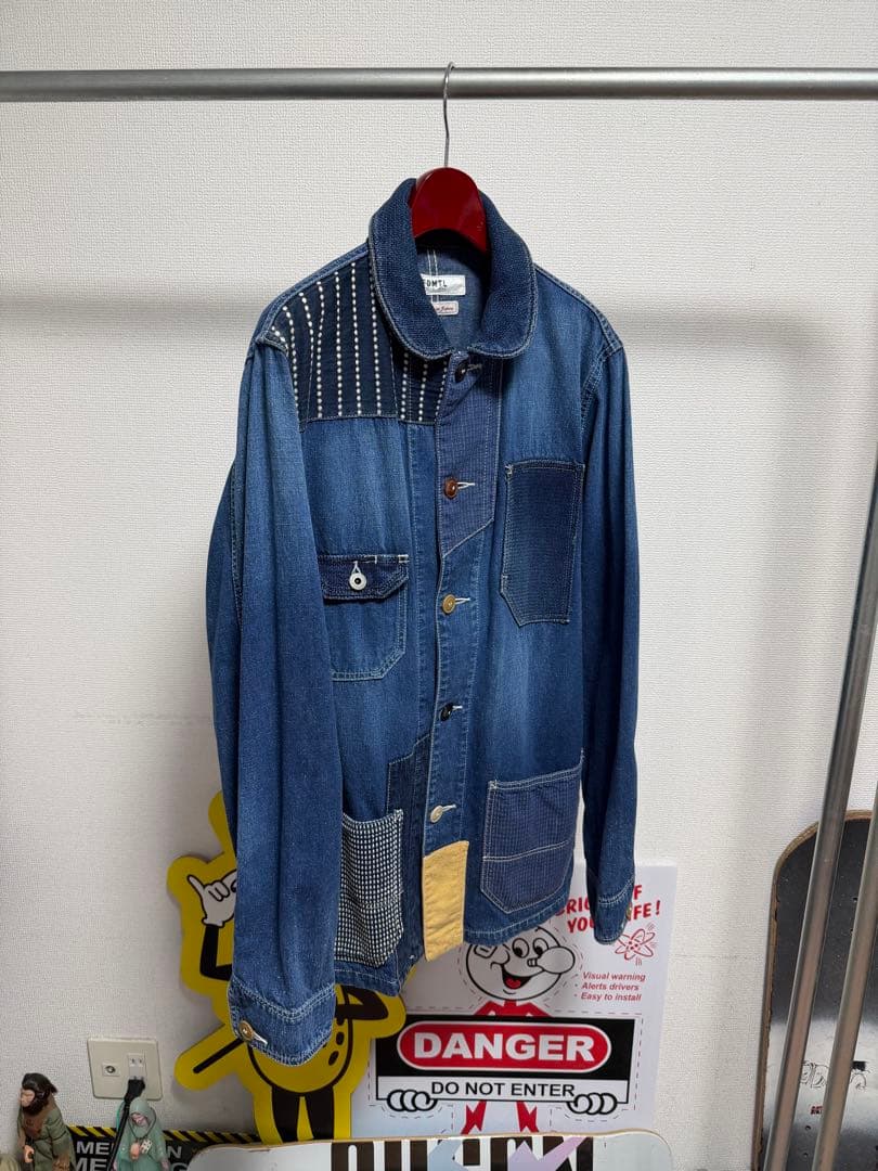 FDMTL COVERALL JACKET パッチワーク カバーオール　デニム3