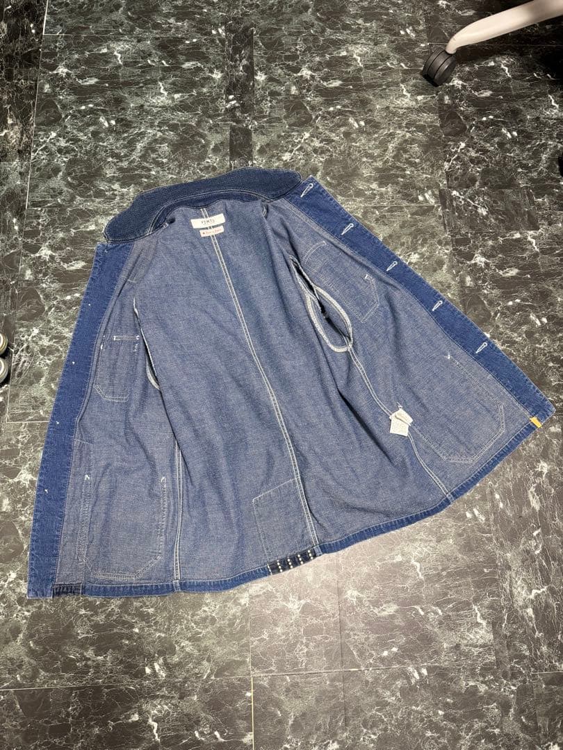 FDMTL COVERALL JACKET パッチワーク カバーオール　デニム3
