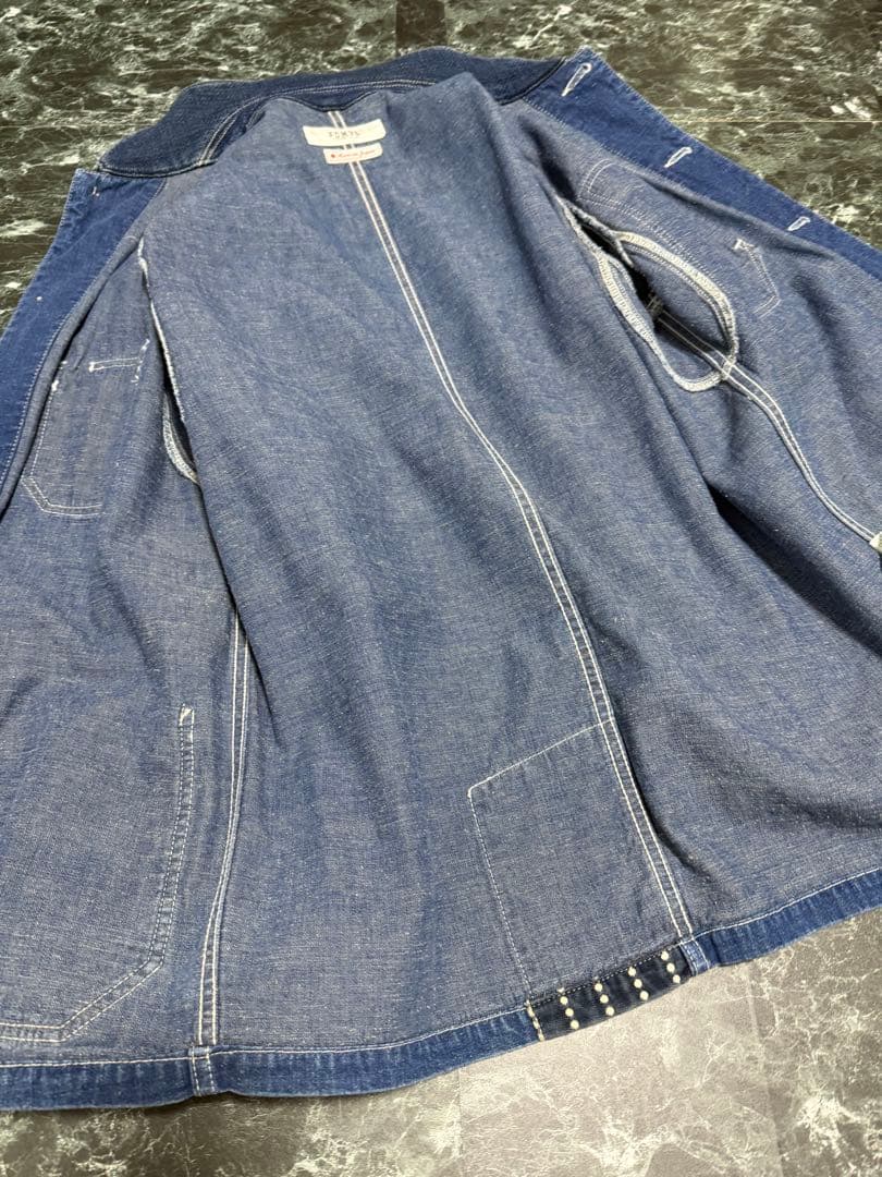 FDMTL COVERALL JACKET パッチワーク カバーオール　デニム3