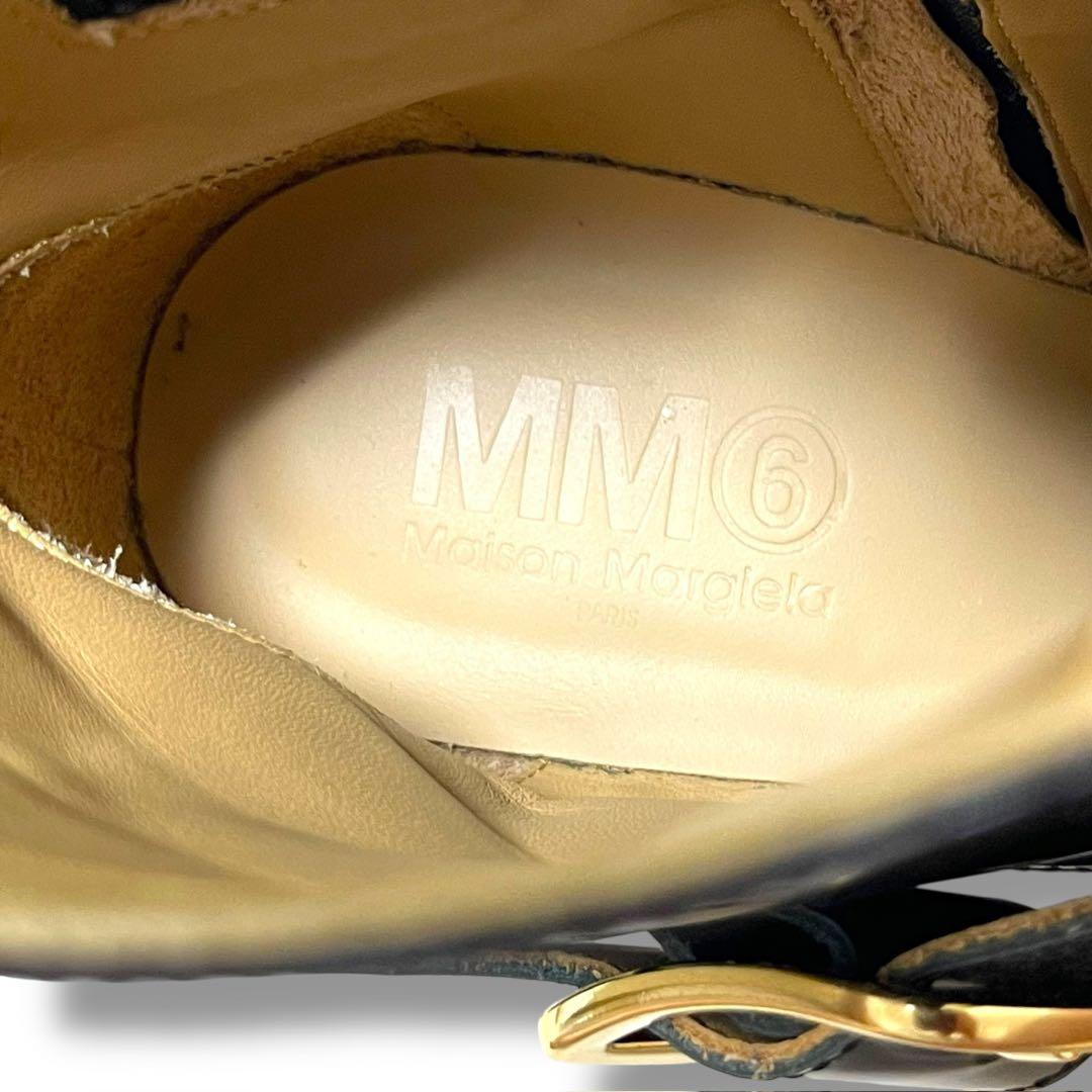 Maison Margiela ショートブーツ 37.5 厚底 ブラック MM6