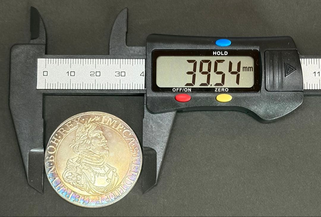 【博物館級】1643年 神聖ローマ ターラー級 本物大型銀貨