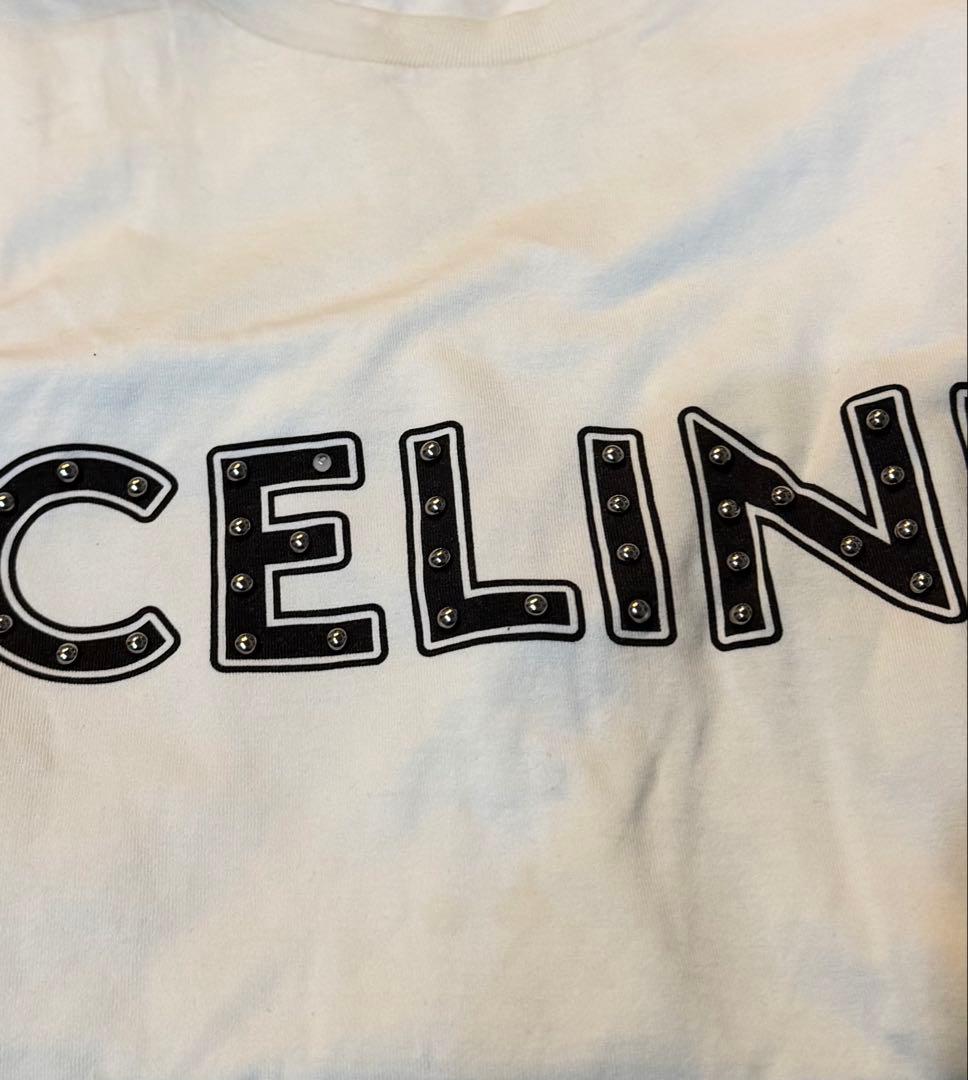 トップス CELINE studs t shirt