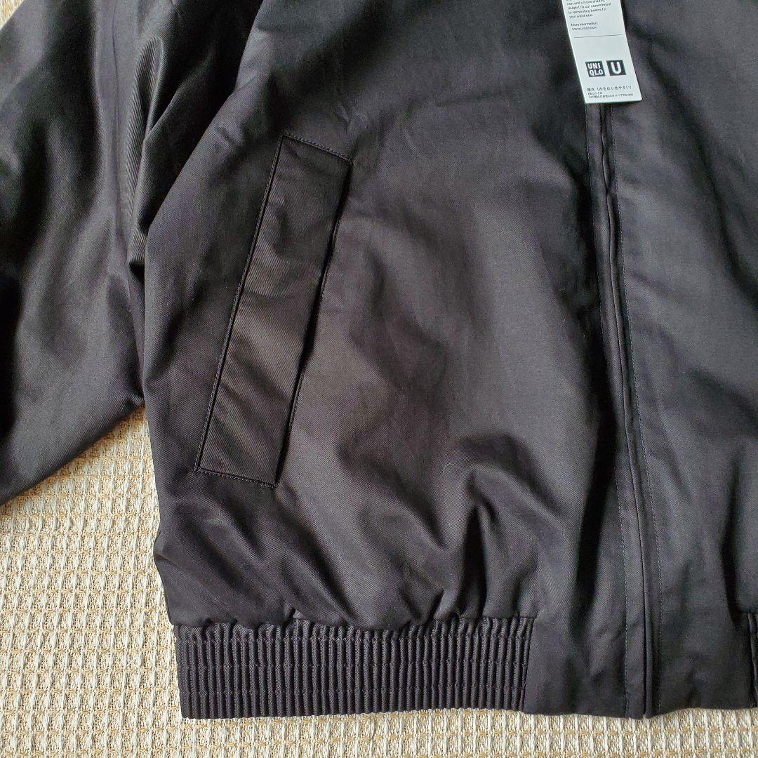 未使用 UNIQLO U パフテックショートブルゾン XL ブラック