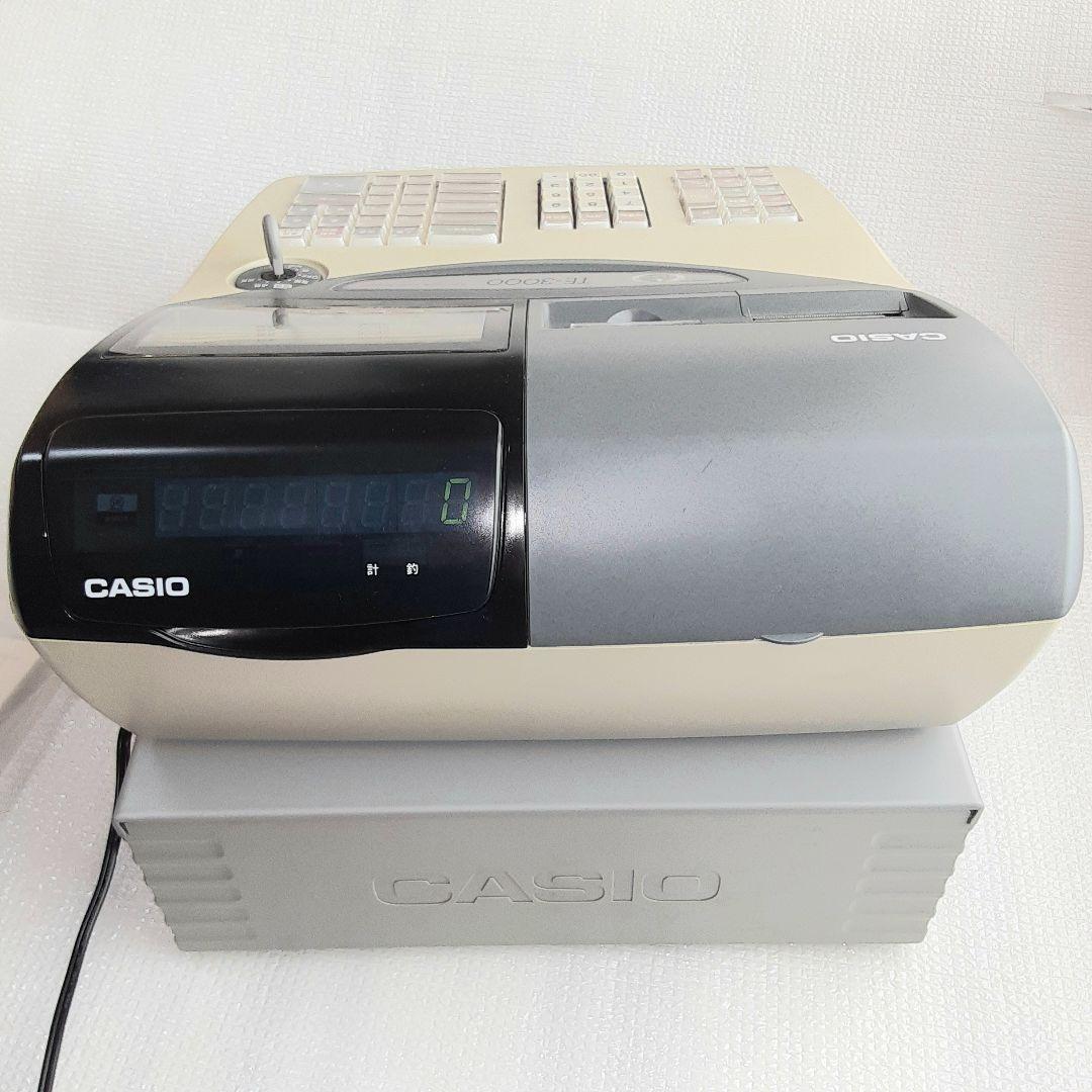 【木村様用】CASIO カシオ 電子レジスターTE-3000 鍵付き