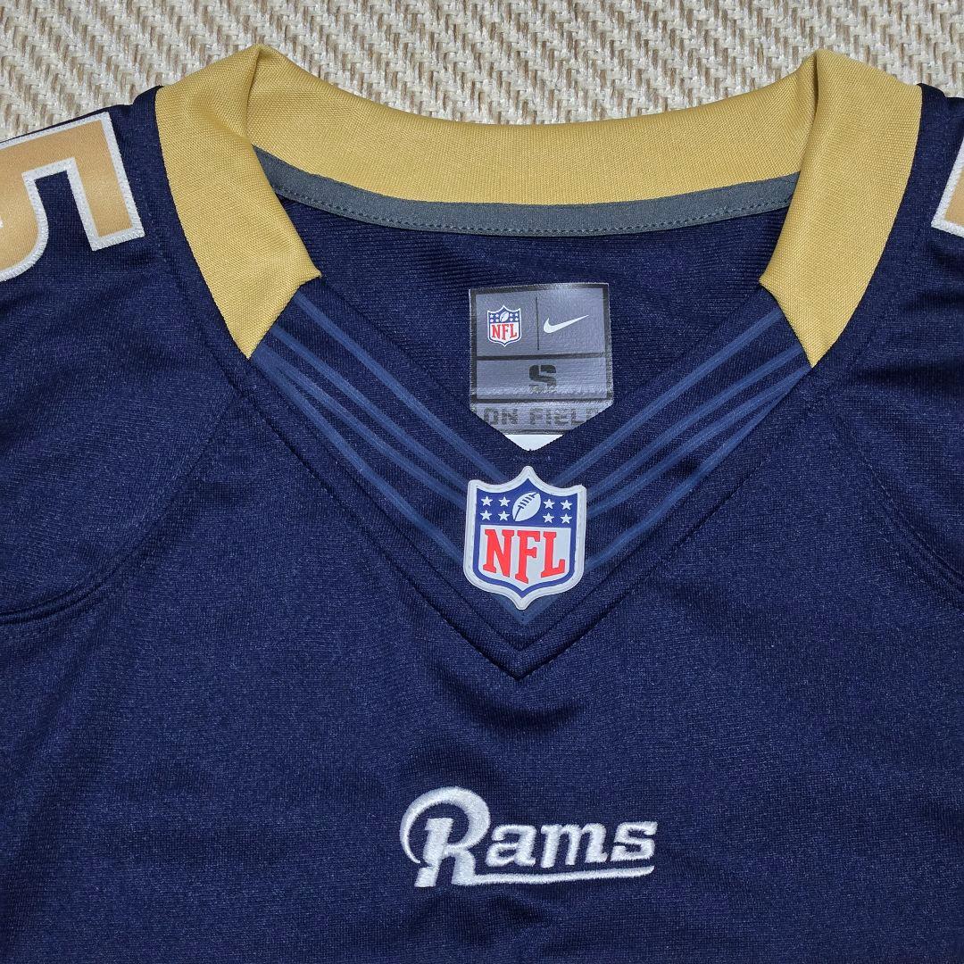 【美品】NIKE ナイキ NFL ロサンゼルスラムズ ゲームシャツ　Sサイズ