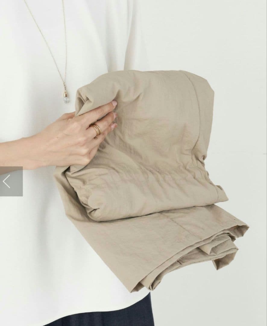 なっぷる～BEARDSLEYバルーン袖フレアーコート　beige