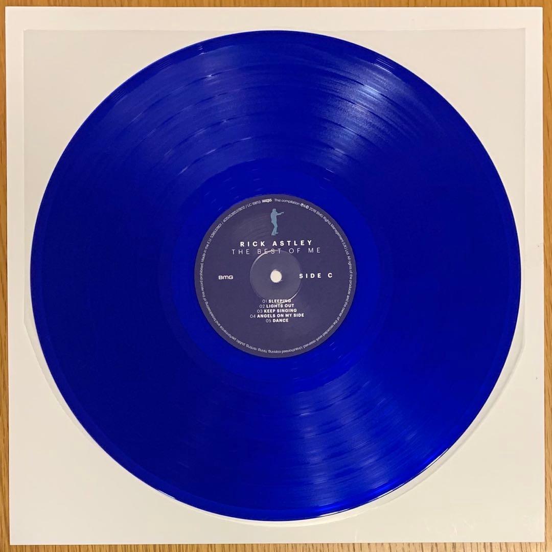 【美品】リック・アストリー／THE BEST OF ME カラー青盤２枚組 LP