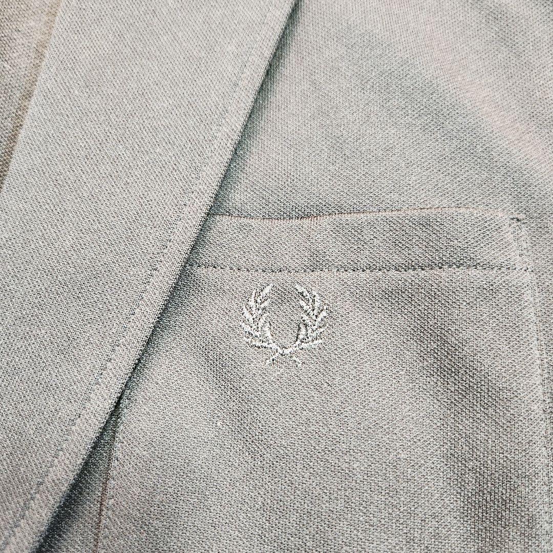 Fred Perry ブレザー 銀釦 テーラードジャケット メタルボタン 刺繍