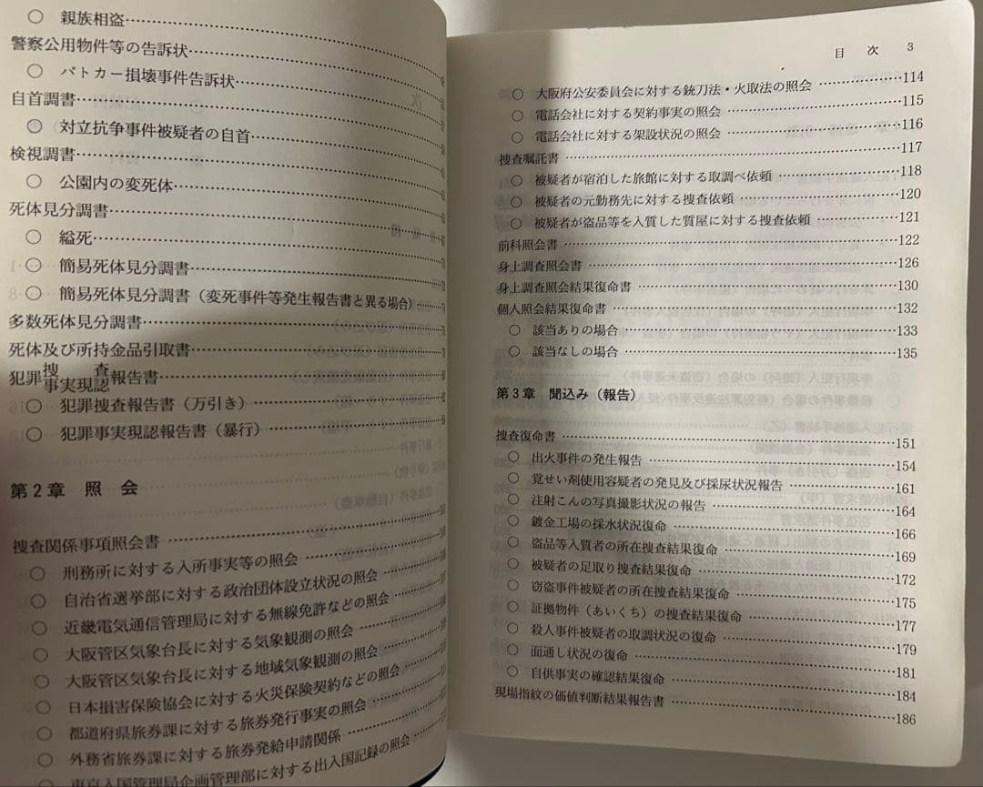 実務捜査書類全集　参考書　1冊