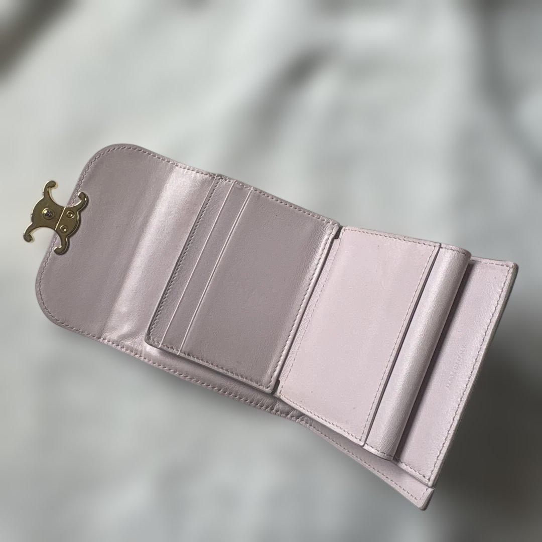 ★*★様 CELINE セリーヌ　三つ折り財布　ピンク
