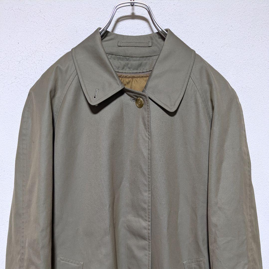 美品 80～90s バーバリー ステンカラーコート レディース 白タグ 玉虫13