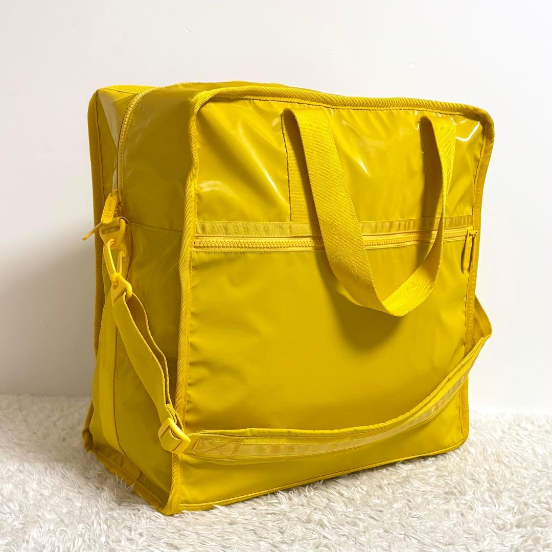 【美品】 レスポートサック CABIN BOSTON ヒトリップカナリアイエロー