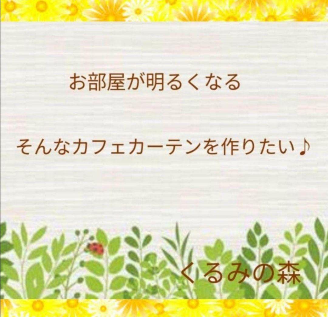 おぴさま♥特注品 バランスカフェカーテン♡花柄レース リネン 丈20×70×3枚