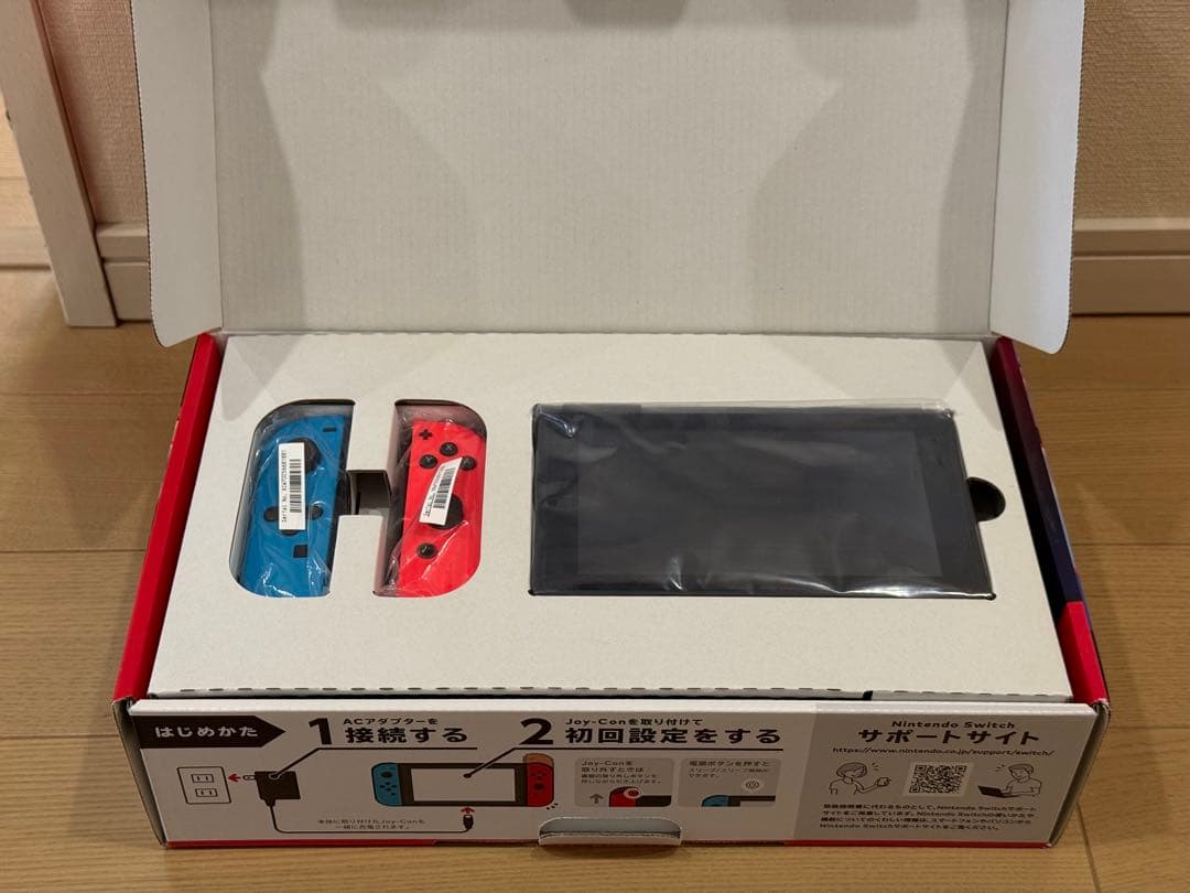 【中古美品】任天堂ニンテンドースイッチSwitch ネオンブルー・レ本体