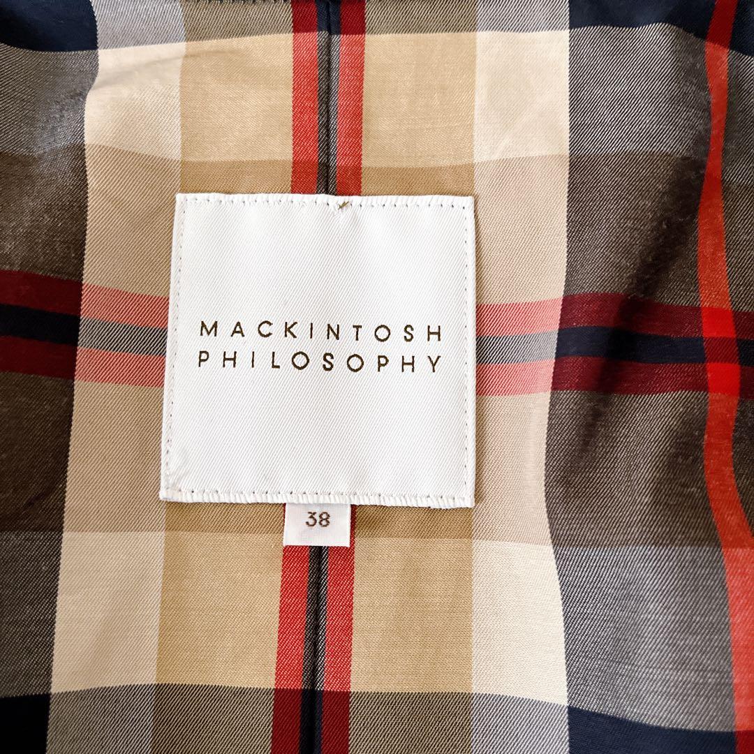 MACKINTOSH PHILOSOPHY ハーフトレンチコート 38 黒 撥水